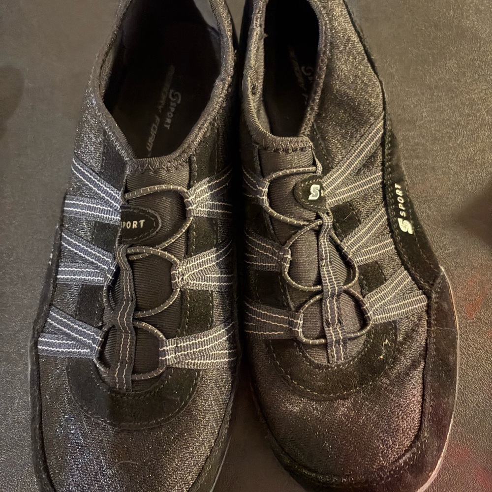 Skechers Black slip on shoes